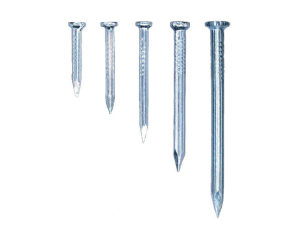 Hardened steel nails