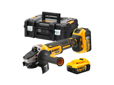 Angle grinder with battery and charger Dewalt DCG405P2
