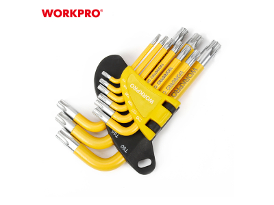 Short L-Torx Wrench Set, 9 Pcs (T10-T50)