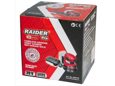 Raider R20 RDP-KRSA20 Ексцентършлайф Ø125mm Solo - 030175