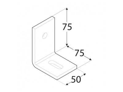 Plank for concrete adjustable LB 1P 75х75х50mm