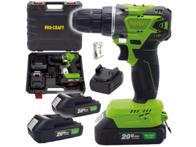 Brushless cordless screwdriver Procraft PA20BL