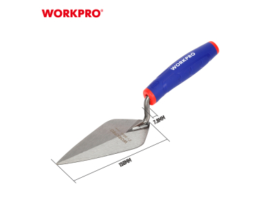 Bricklaying Trowel 150 mm, Pointed Tip, Ergonomic Handle
