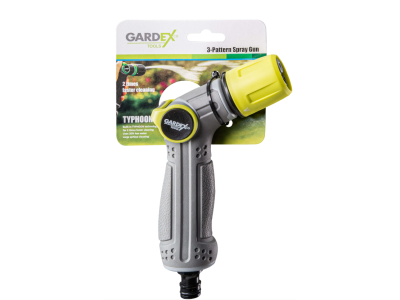 Поливен пистолет GARDEX TYPHOON JET, 3 функции GX