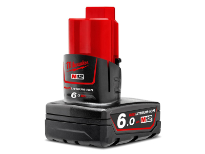 Rechargeable battery Milwaukee M12B6/ 12V, 6Ah, Li- Ion