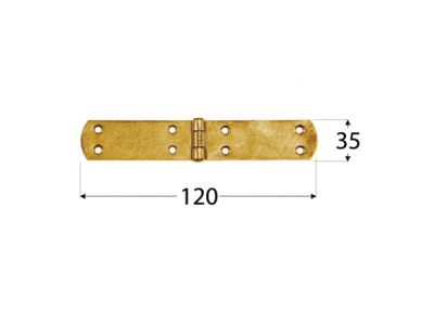 Панта френски тип ZF 120х35х2.5mm ДР