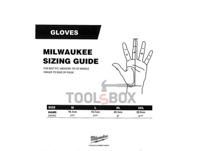 Ръкавици противоударни дишащи Milwaukee