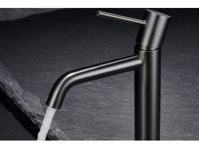 Monza Gun Metal Basin Mixer Tap