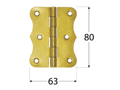Панта шарнирна ZO 80х63х1.5mm