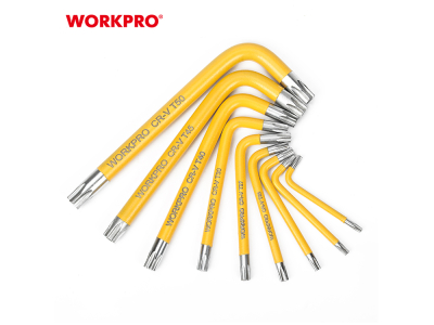 Short L-Torx Wrench Set, 9 Pcs (T10-T50)