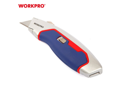 Trapezoid Utility Knife, Aluminum with Rubber Coating