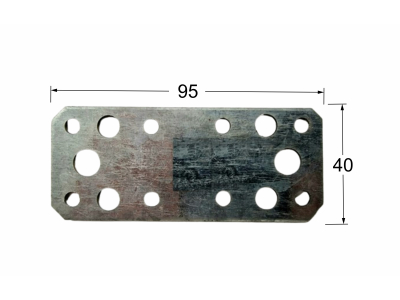 Plank straight with a wide opening LP2L 95х40mm