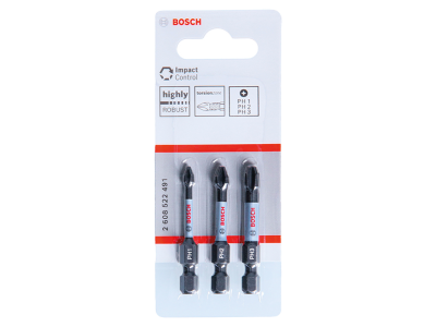 Impact Control Bosch PH1, PH2, PH3 bit set 2608522491