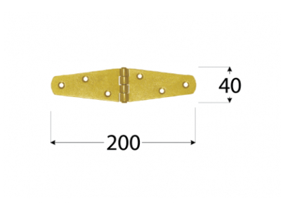 Панта триъгълна ZTS 200х40х2.0mm