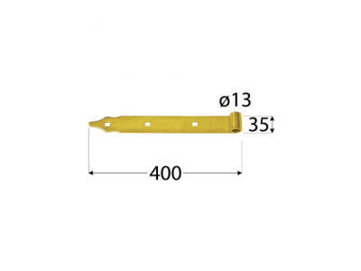 Панта рамо ZP ф13 400х35х4.0mm