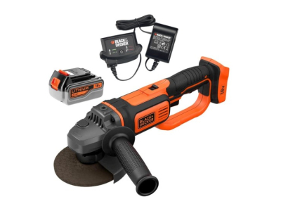 Angle grinder with battery and charger Black & decker BCG720M1