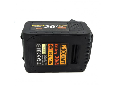Rechargeable battery Procraft 20V, 4Ah 20/4