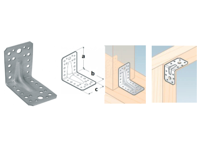 Plate corner reinforced KP3 90х50х55mm