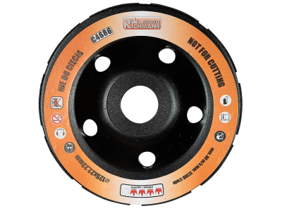 Gridding diamond cup double segment 125mm Richmann C4686