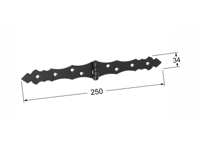 Панта ZOF 250х34х2.0mm Bl