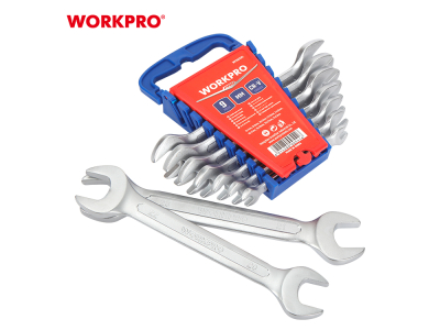 Double Open-End Wrench Set, 9 pcs