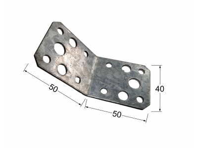 Планка ъглова 135° KD2 50х50х40х2.5mm