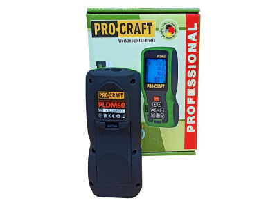 PLDM60 Laser tape measure, rechargable PROCRAFT