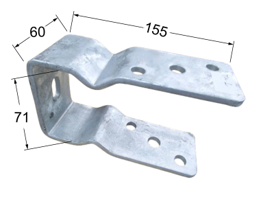 Пета за греда TU1 71х155х60mm