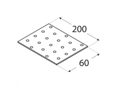 Планка права PP7 200х60mm