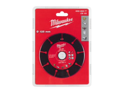 Карбиден диск Milwaukee за дърво,пластмаса 125, 125 мм  - 4932492377