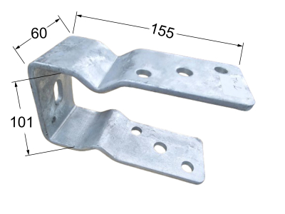 Heel for beam TU4 101х155х60mm