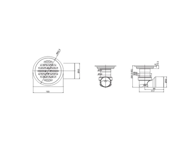 Сифон кръг MAGDRAIN хром CY01Q50-G