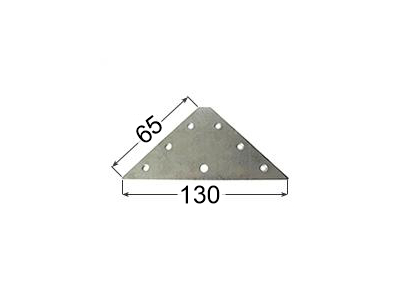 Планка триъгълна - прав ъгъл PL 3AB 130х65mm