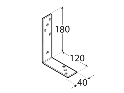 Планка ъглова KB3 180х120х40mm