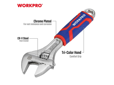 Adjustable Wrench 150 mm with Ergonomic Handle