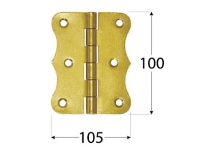 Hinged hinge ZO-100х105х2.0mm
