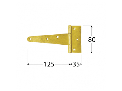 Hinge ZT 125х35х80х2.0mm