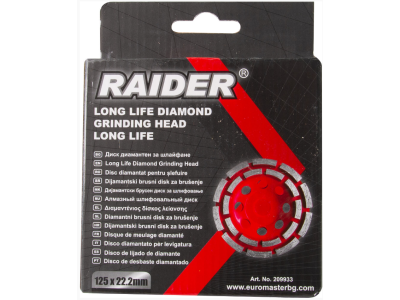 Diamond grinding disc Raider 125x22.2mm Long Life