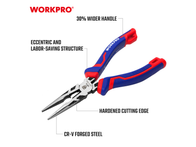 Long Nose Pliers CR-V 160 mm (6")