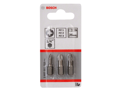 Set of bits 3 pcs Bosch 2607001753