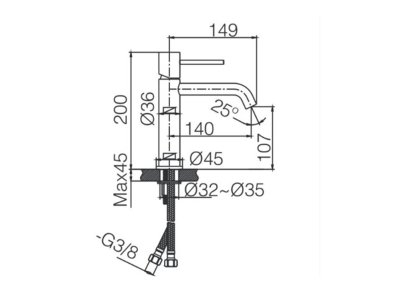 Monza Gun Metal Basin Mixer Tap