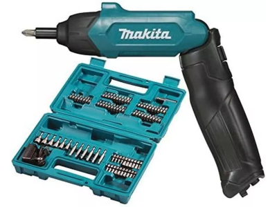 Акумулаторна отверка Makita DF001DW в куфар с 81 бита и зарядно устройство