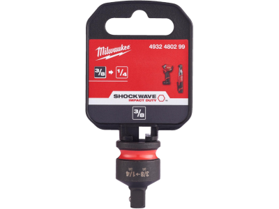 Ударен преходник Milwaukee SHOCKWAVE™ 3/8'' квадрат към 3/4'' квадрат - 4932480299