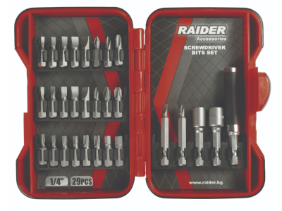 Raider Накрайници 1/4" 29 бр. к-т