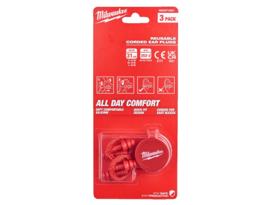 Milwaukee Reusable Earplugs - 4932471904