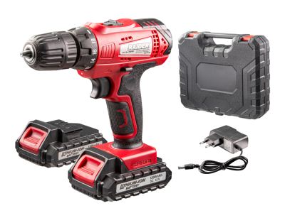 Raider RD-CDL34 Cordless Drill with 2 Batteries and Tool Case - 030163