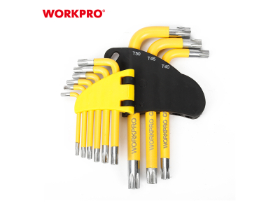 Short L-Torx Wrench Set, 9 Pcs (T10-T50)