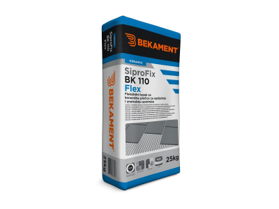 SiproFix BK 110 Flex Ceramic tile adhesive C2T 25kg Bekament