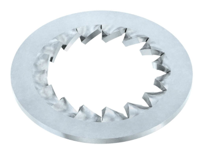 Serrated lock washers, internal teeh DIN6798J Zn