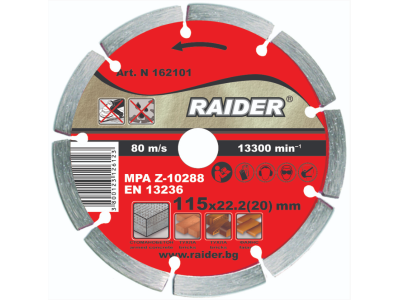 Raider Diamond disc DRY 115x22.2mm RD-DD01